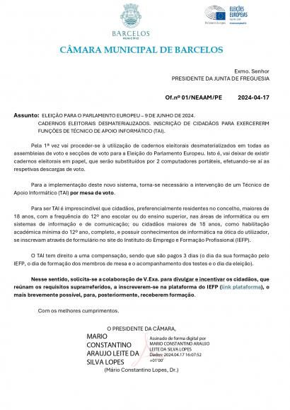 Elei&ccedil;&otilde;es para Parlamento Europeu